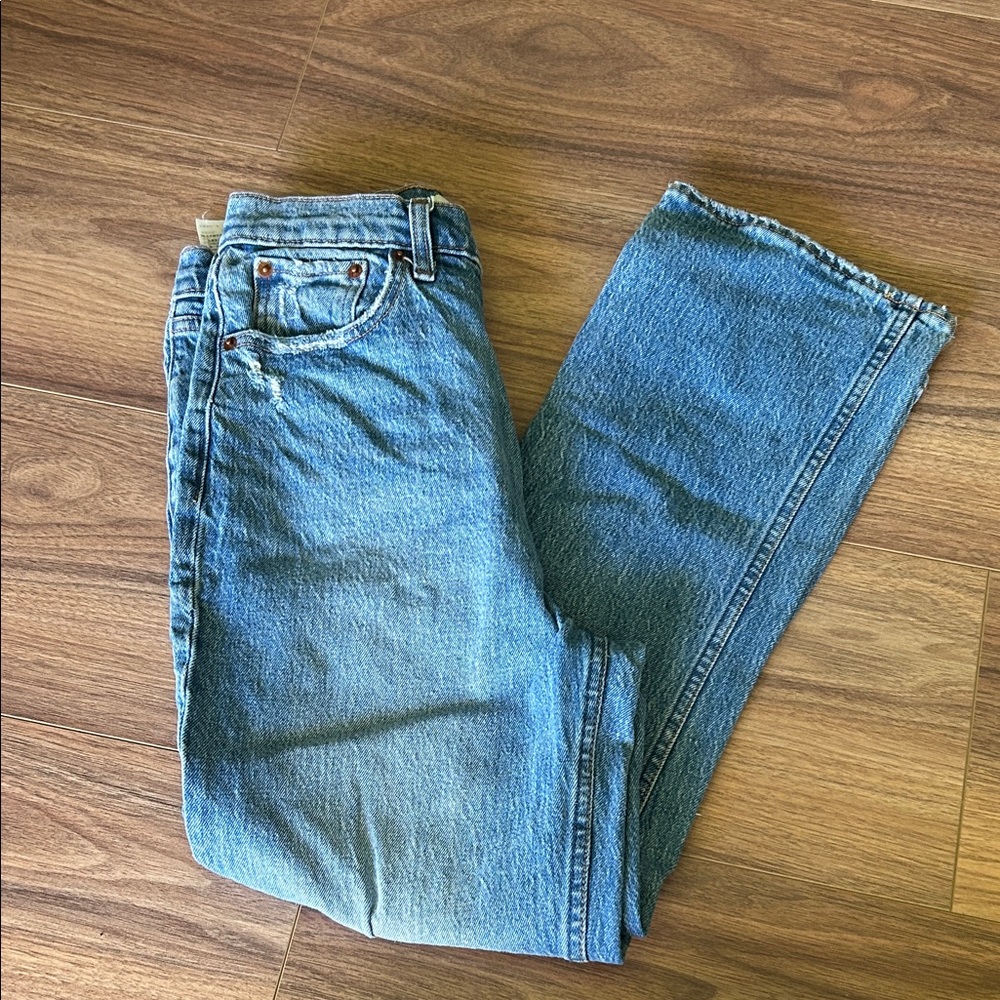 Abercrombie & Fitch Blue Flare Jeans - Picture 2 of 6